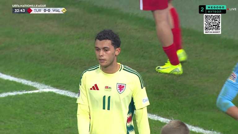 Туреччина - Уельс / скріншот трансляції Туреччина - Уельс / скріншот трансляції