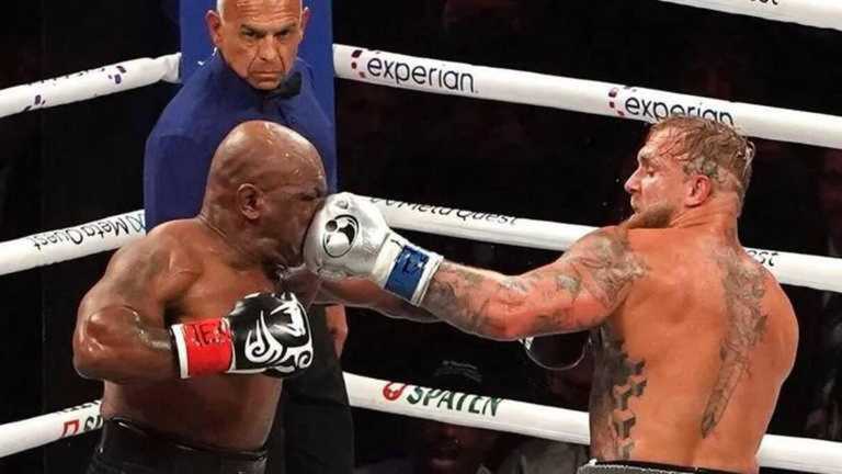 Майк Тайсон и Джейк Пол / фото EFE Майк Тайсон и Джейк Пол / фото EFE