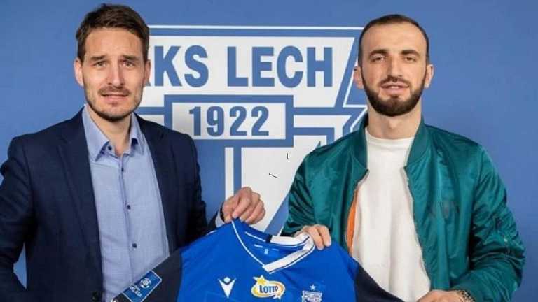 Ніка Квеквескірі / Фото ФК Лех Познань Ніка Квеквескірі / Фото ФК Лех Познань