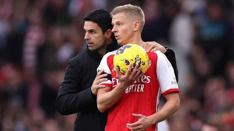 Микель Артета и Александр Зинченко / фото: Alex Pantling/Getty Images Микель Артета и Александр Зинченко / фото: Alex Pantling/Getty Images