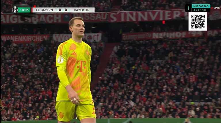 Мануель Нойєр / Скріншот з трансляції Мануель Нойєр / Скріншот з трансляції