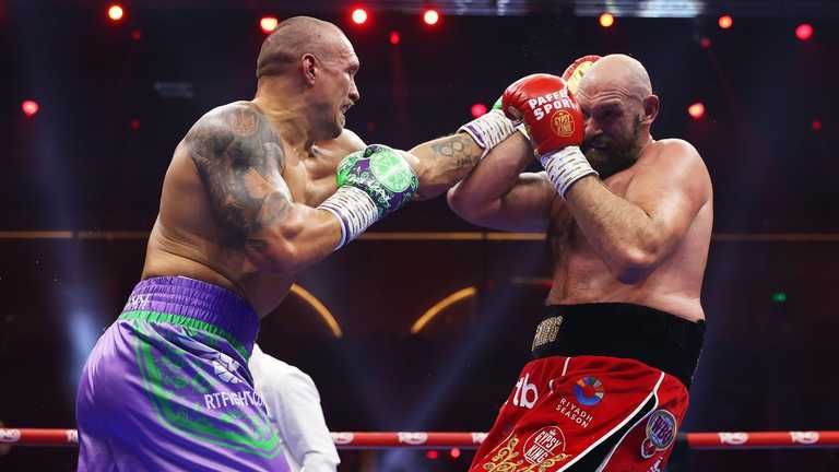 Александр Усик и Тайсон Фьюри / Getty images Александр Усик и Тайсон Фьюри / Getty images