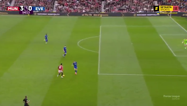 Манчестер Юнайтед – Евертон / Скріншот з матчу Манчестер Юнайтед – Евертон / Скріншот з матчу