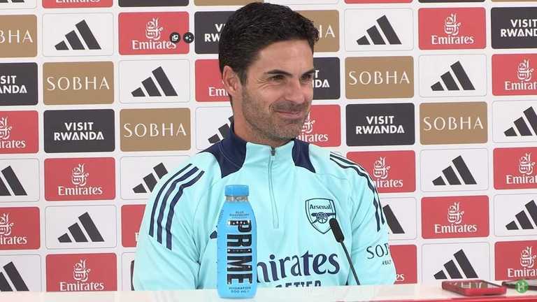 Микель Артета / скриншот с пресс-конференции Микель Артета / скриншот с пресс-конференции