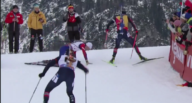 Падіння Жаклена / Скріншот з відео Падіння Жаклена / Скріншот з відео