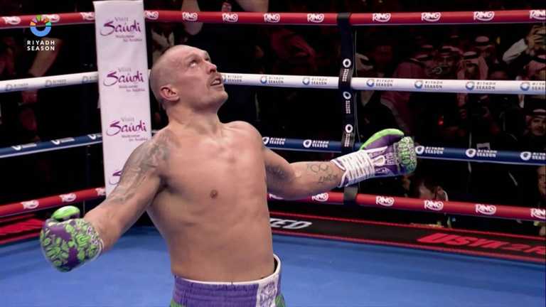 Александр Усик / Скриншот из видео Александр Усик / Скриншот из видео