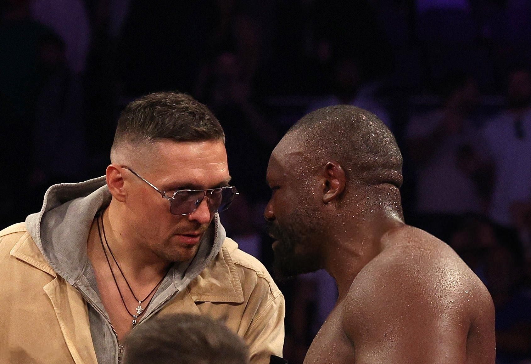 Александр Усик и Дерек Чисора / Фото из открытых источников