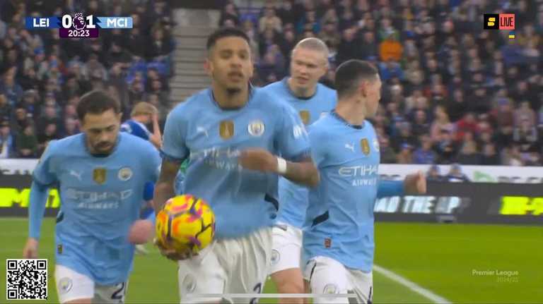 Игроки Ман Сити празднуют гол / Скриншот из трансляции Игроки Ман Сити празднуют гол / Скриншот из трансляции