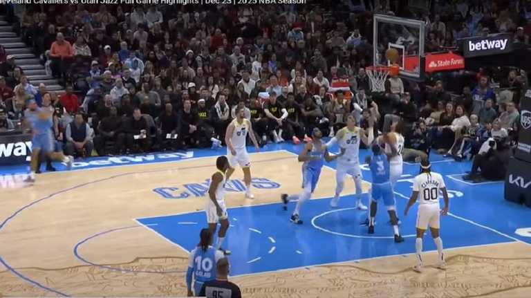 Юта програла Клівленду / Скріншот з трансляції Юта програла Клівленду / Скріншот з трансляції