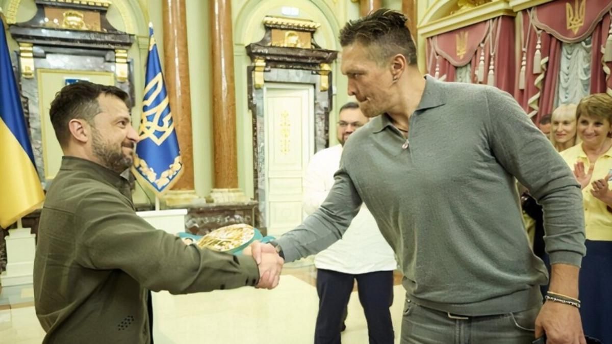 Зеленський й Усик / Фото з відкритих джерел