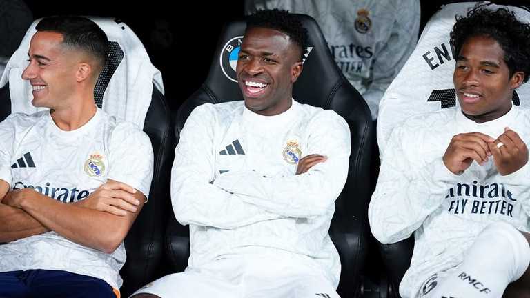 Лукас Васкес, Винисиус и Эндрик / Фото:Oscar J. Barroso/Europa Press via Getty Images Лукас Васкес, Винисиус и Эндрик / Фото:Oscar J. Barroso/Europa Press via Getty Images