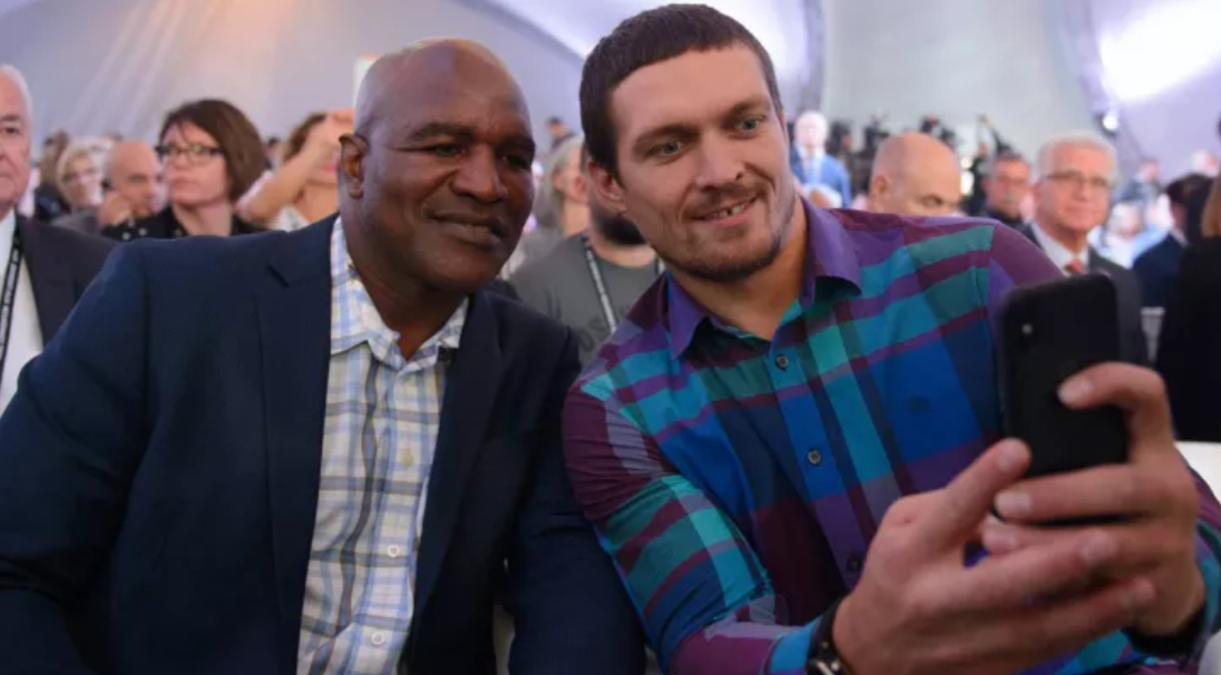 Холифилд и Усик / Фото из открытых источников