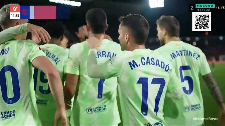 Гравці Барселони / Скріншот з трансляції Гравці Барселони / Скріншот з трансляції