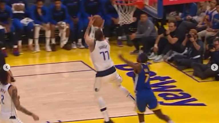 Дончіч оформив тріпл-дабл / Скріншот з відео Дончіч оформив тріпл-дабл / Скріншот з відео