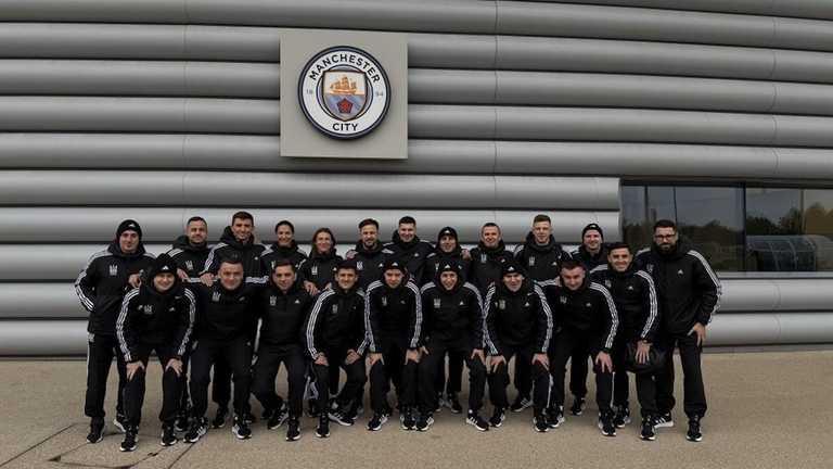 Українські тренери в Ман Сіті / фото УАФ Українські тренери в Ман Сіті / фото УАФ