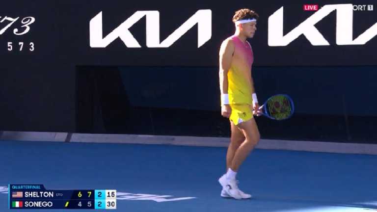 Бен Шелтон / Скриншот с трансляции Бен Шелтон / Скриншот с трансляции