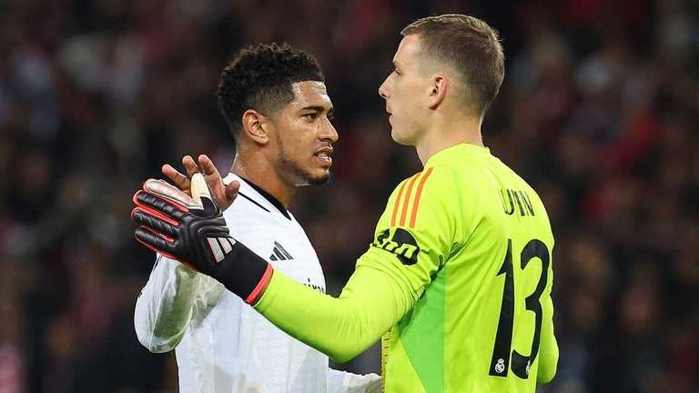 Беллінгем вражений асистом Луніна / Getty images Беллінгем вражений асистом Луніна / Getty images