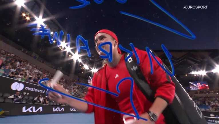 Еліна Світоліна / Скріншот з трансляції Еліна Світоліна / Скріншот з трансляції