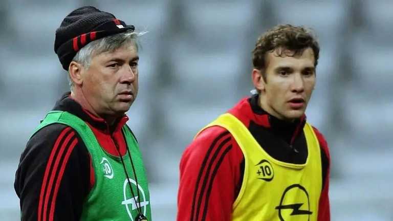 Шевченко та Анчелотті / фото з відкритих джерел Шевченко та Анчелотті / фото з відкритих джерел