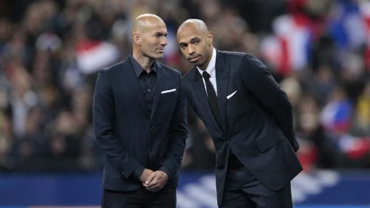 Зідан та Анрі / Фото R. Martin/L'Équipe