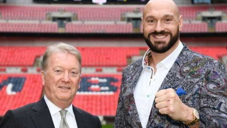 Фрэнк Уоррен с Тайсоном Фьюри / Фото Boxing Scene Фрэнк Уоррен с Тайсоном Фьюри / Фото Boxing Scene