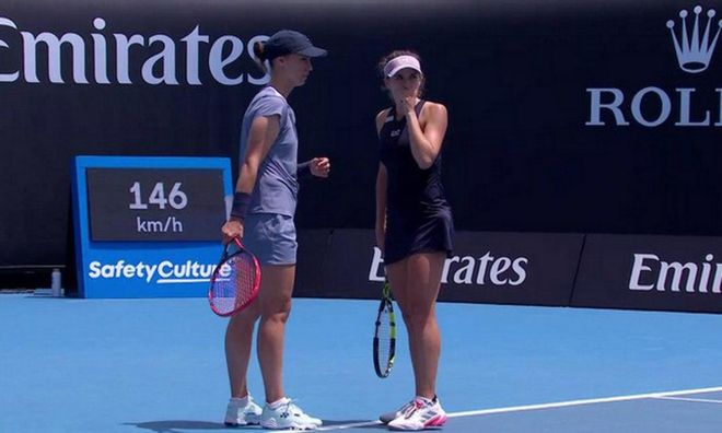 Калинина завершила выступления на Australian Open, вылетев из парного разряда в 1/16 финала