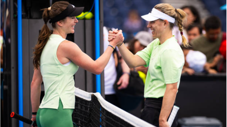 Свитолина и Кербер / Фото из открытых источников Свитолина и Кербер / Фото из открытых источников