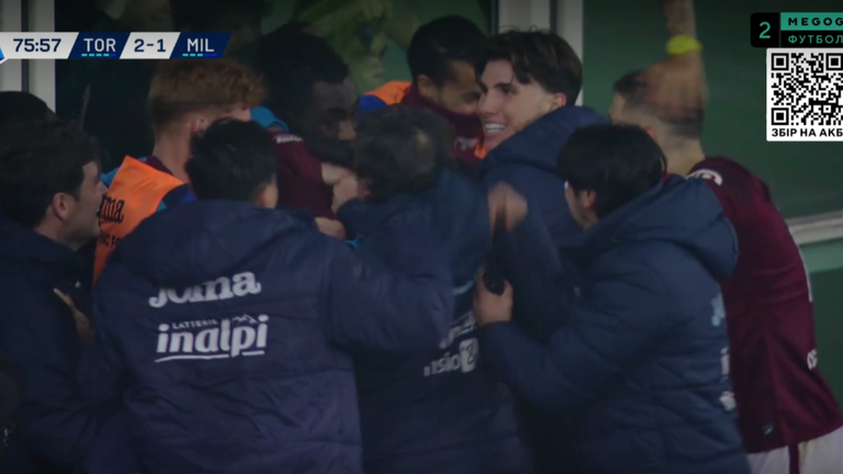 Торіно – Мілан / Скріншот з матчу Торіно – Мілан / Скріншот з матчу