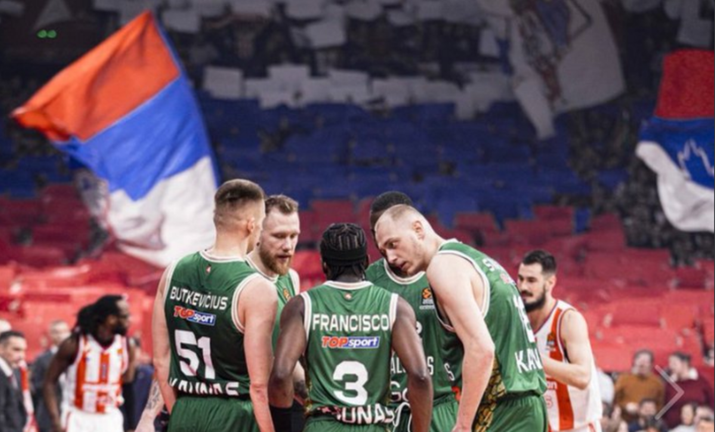 Гравці Жальгіріса в Сербії / Фото з X Гравці Жальгіріса в Сербії / Фото з X