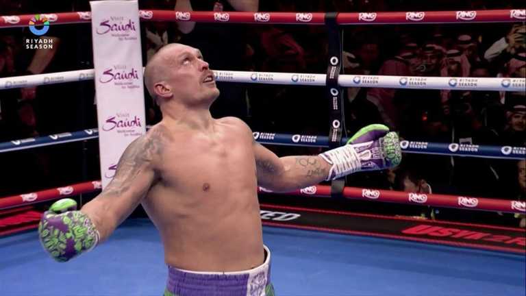 Олександр Усик / Скріншот із відео Олександр Усик / Скріншот із відео