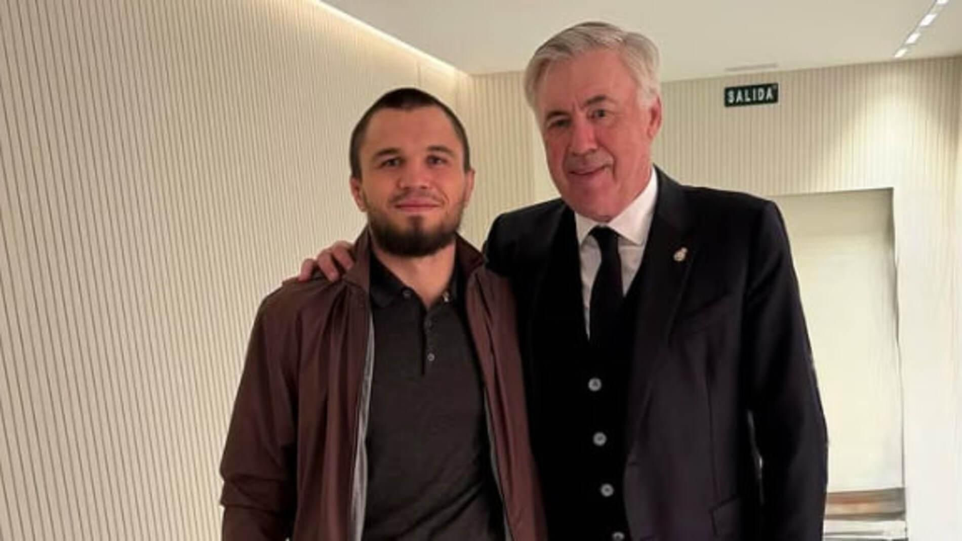 Умар Нурмагомедов и Анчелотти / Фото из Instagram