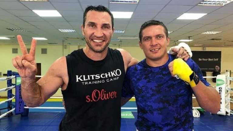 Кличко-молодший і Усик / Фото зі соцмереж Кличко-молодший і Усик / Фото зі соцмереж