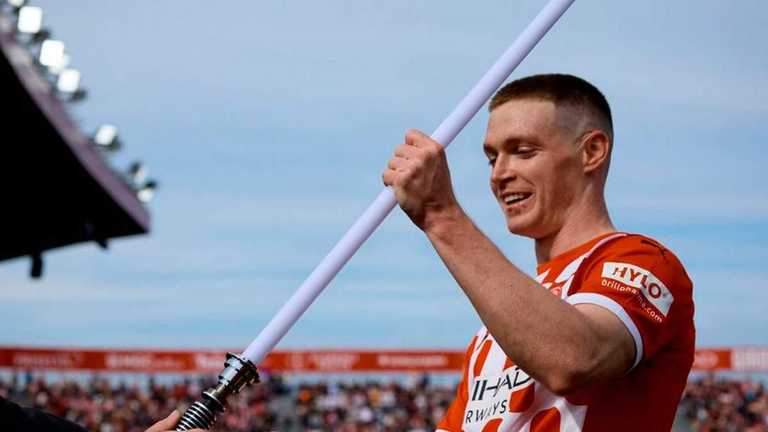 Віктор Циганков святкує гол у ворота Сельти / Фото LaLiga Віктор Циганков святкує гол у ворота Сельти / Фото LaLiga