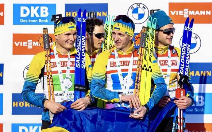 Чоловіча збірна України з біатлону / Фото: biathlon.com.ua