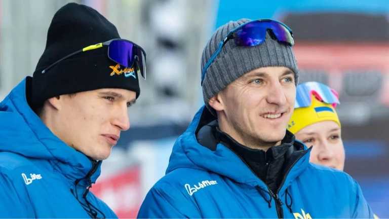 Віталій Мандзин та Дмитро Підручний / biathlon.com.ua/Dmytro Yevenko Віталій Мандзин та Дмитро Підручний / biathlon.com.ua/Dmytro Yevenko