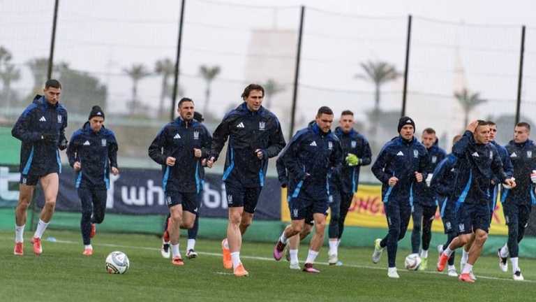 Игроки сборной Украины / Фото Дана Балашова Игроки сборной Украины / Фото Дана Балашова