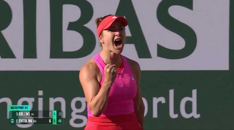 Еліна Світоліна / Скріншот з трансляції Еліна Світоліна / Скріншот з трансляції