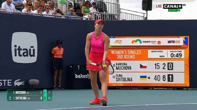 Еліна Світоліна / Скріншот з трансляції Еліна Світоліна / Скріншот з трансляції