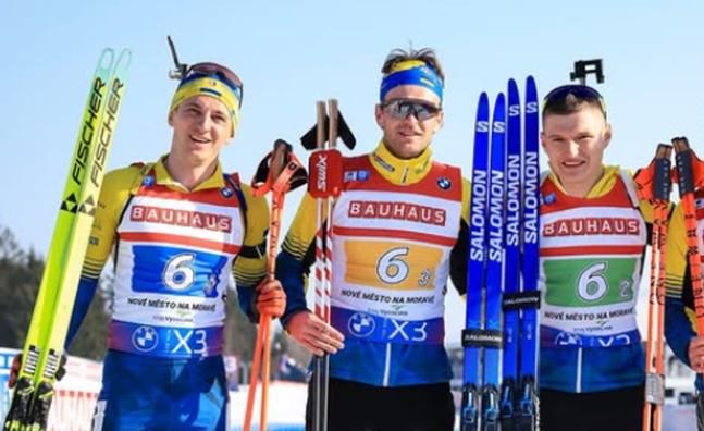 Підручний тріумфував на чемпіонаті України, вигравши естафету разом з Мандзиним і Ко