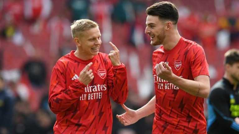 Александр Зинченко и Деклан Райс / Getty Images Александр Зинченко и Деклан Райс / Getty Images