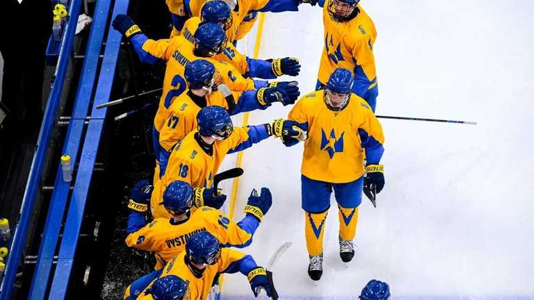 Украина U-18 – Дания U-18 / фото: Федерация хоккея Украины