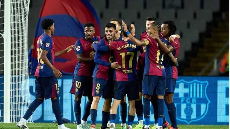 Игроки Барселоны / официальный сайт Ла Лиги Игроки Барселоны / официальный сайт Ла Лиги