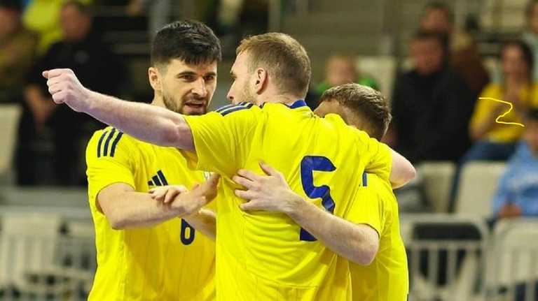 Гравці збірної України з футзалу / Фото АФУ Гравці збірної України з футзалу / Фото АФУ