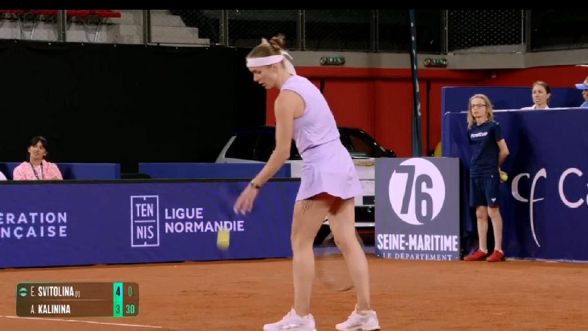 Еліна Світоліна / Скріншот з трансляції Еліна Світоліна / Скріншот з трансляції