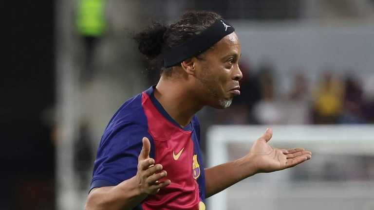 Роналдиньо / Photo by KARIM JAAFAR/AFP via Getty Images Роналдиньо / Photo by KARIM JAAFAR/AFP via Getty Images