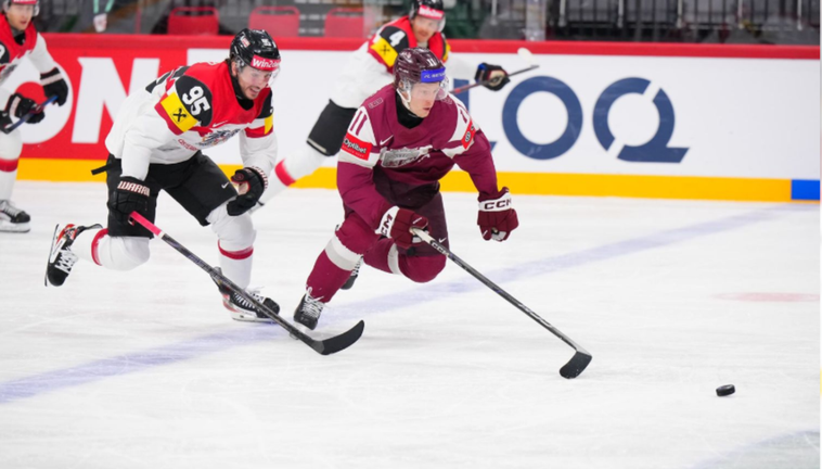 Латвия – Австрия – 1:6 / Фото IIHF Латвия – Австрия – 1:6 / Фото IIHF