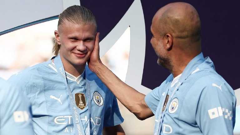 Ерлінг Холанд і Пеп Гвардіола / фото: Naomi Baker/Getty Images Ерлінг Холанд і Пеп Гвардіола / фото: Naomi Baker/Getty Images