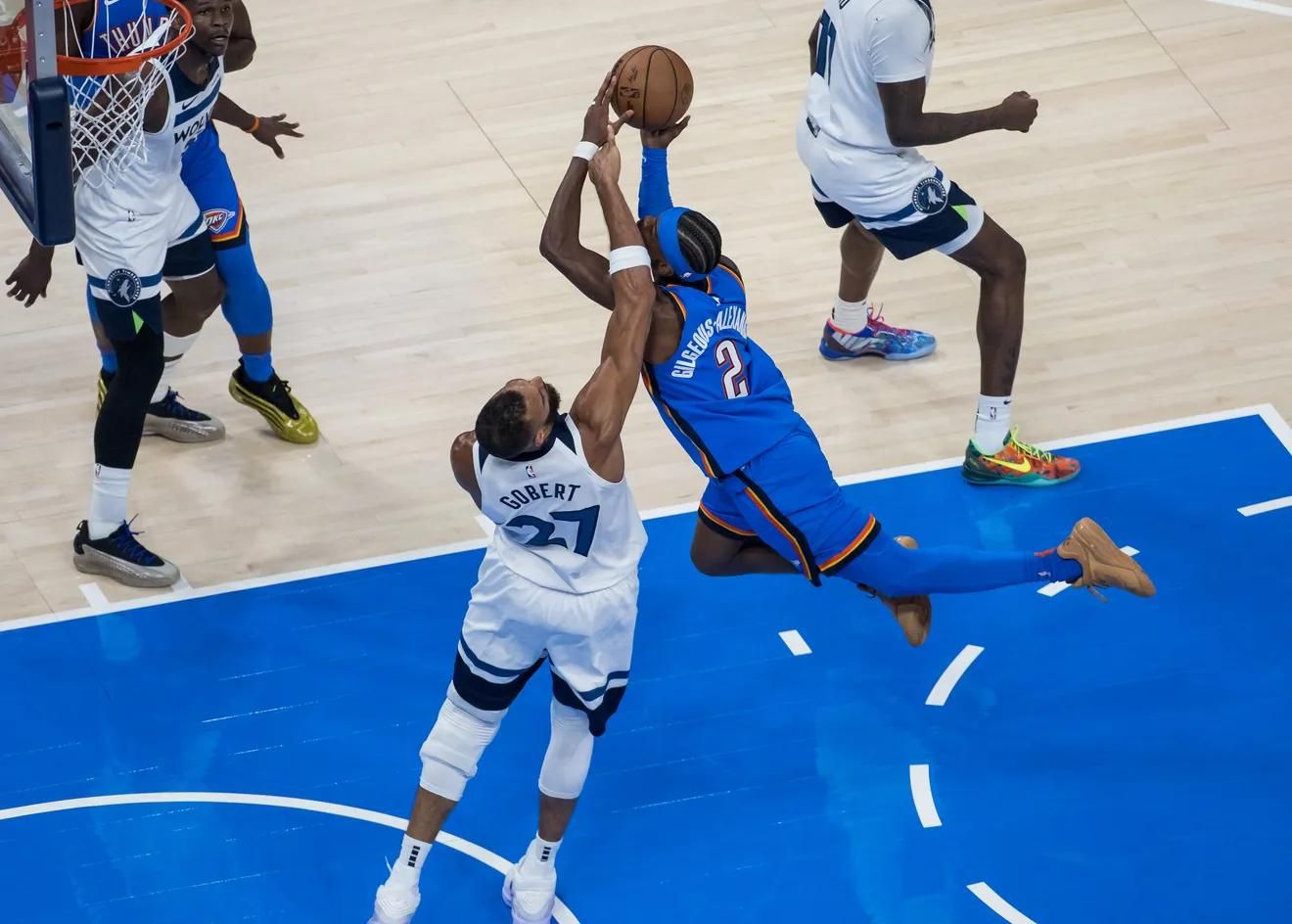 Шей Гілджес-Александер проти Руді Гобера / Фото Brett Rojo, Imagn Images