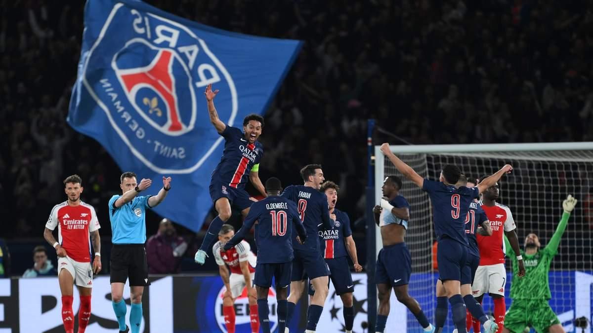 Гравці ПСЖ святкують перемогу / Фото Getty Images