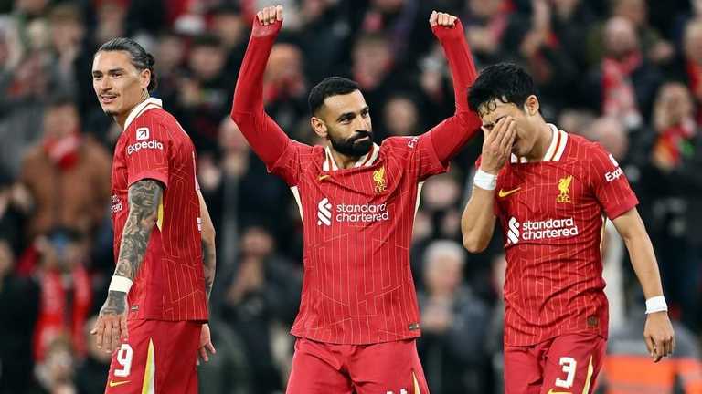 Дарвін Нуньєс, Салах та Ендо / фото Dan Mullan/Getty Images 